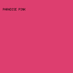 dd3e6f - Paradise Pink color image preview