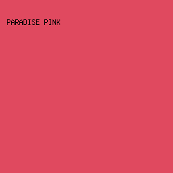 e0495f - Paradise Pink color image preview
