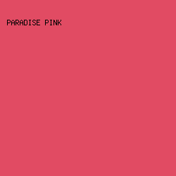 e14b63 - Paradise Pink color image preview