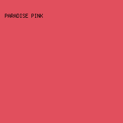 e14f5d - Paradise Pink color image preview