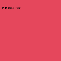 e5475c - Paradise Pink color image preview