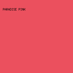 eb505e - Paradise Pink color image preview