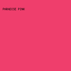 ef3e6c - Paradise Pink color image preview
