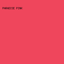 ef465c - Paradise Pink color image preview