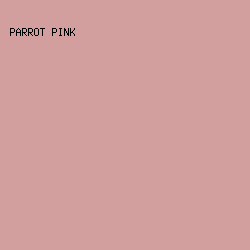 D39E9E - Parrot Pink color image preview