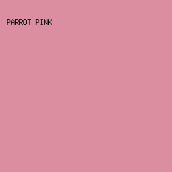 DA8E9F - Parrot Pink color image preview