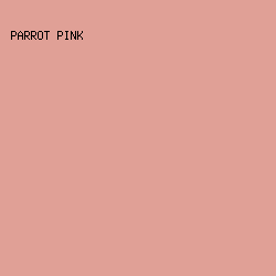 E0A096 - Parrot Pink color image preview