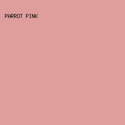 df9d9c - Parrot Pink color image preview