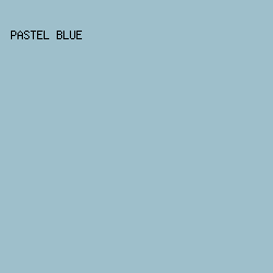 9EBFCB - Pastel Blue color image preview