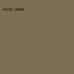7A6F53 - Pastel Brown color image preview