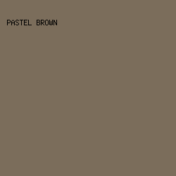 7B6D5B - Pastel Brown color image preview