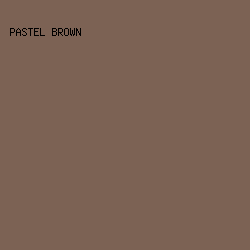 7C6254 - Pastel Brown color image preview