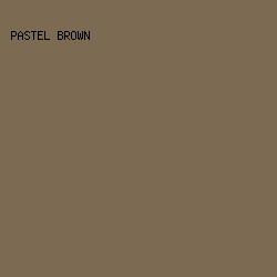 7C6B52 - Pastel Brown color image preview
