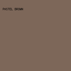 7D6759 - Pastel Brown color image preview