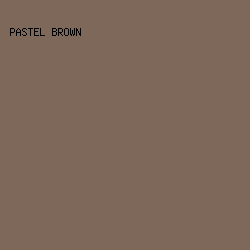 7D6859 - Pastel Brown color image preview