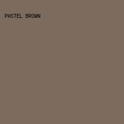 7D6B5E - Pastel Brown color image preview