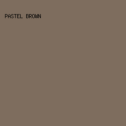 7E6D5E - Pastel Brown color image preview