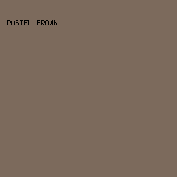 7c6a5c - Pastel Brown color image preview