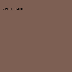 7d5f53 - Pastel Brown color image preview