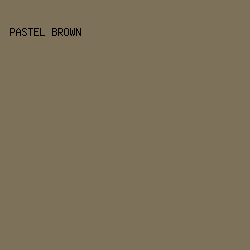 7d715a - Pastel Brown color image preview