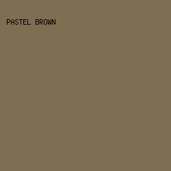 7e6e52 - Pastel Brown color image preview