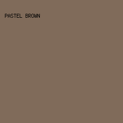 806b5a - Pastel Brown color image preview