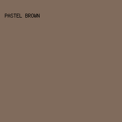 806b5c - Pastel Brown color image preview