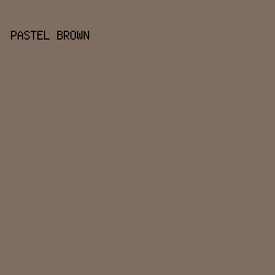 806d61 - Pastel Brown color image preview
