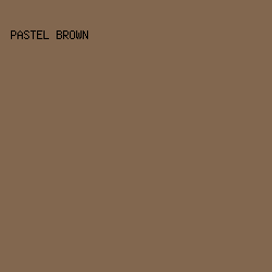 82674F - Pastel Brown color image preview