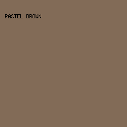 826B57 - Pastel Brown color image preview
