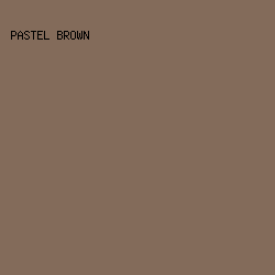 836b5a - Pastel Brown color image preview