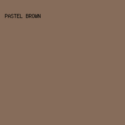 866C5A - Pastel Brown color image preview