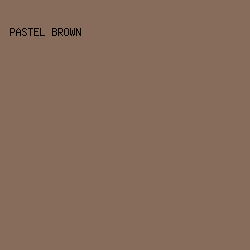 876c5c - Pastel Brown color image preview
