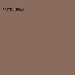 886d5c - Pastel Brown color image preview
