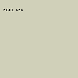 D0D0B9 - Pastel Gray color image preview
