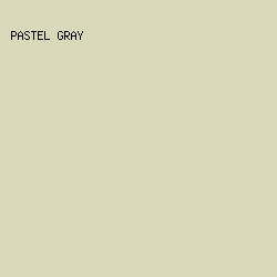 D9D8B9 - Pastel Gray color image preview