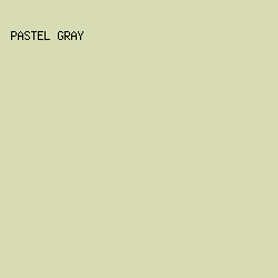 d7dcb4 - Pastel Gray color image preview