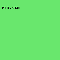 69e76d - Pastel Green color image preview