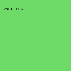 6edb68 - Pastel Green color image preview
