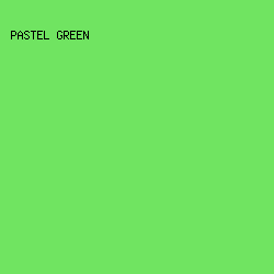 70e461 - Pastel Green color image preview
