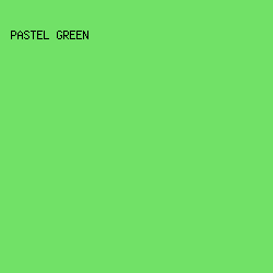 71e167 - Pastel Green color image preview