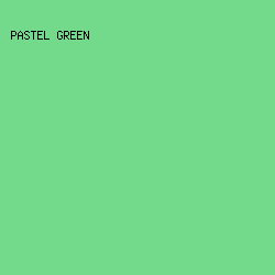 73D98B - Pastel Green color image preview