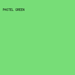 77DD77 - Pastel Green color image preview