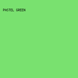 79E16F - Pastel Green color image preview