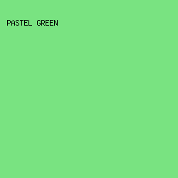 79e381 - Pastel Green color image preview