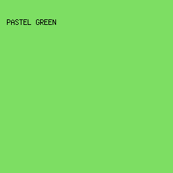 7DDE63 - Pastel Green color image preview