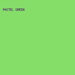 85DE67 - Pastel Green color image preview