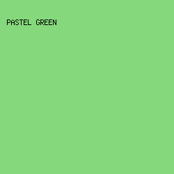 85d87b - Pastel Green color image preview