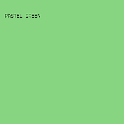 87D581 - Pastel Green color image preview