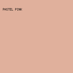 E0B09C - Pastel Pink color image preview